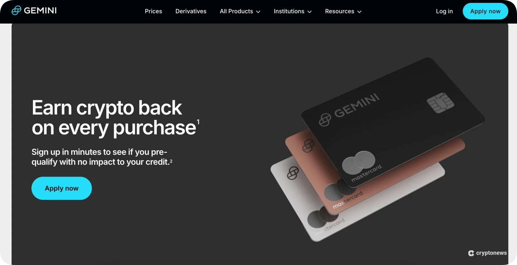 gemini exchange credit card