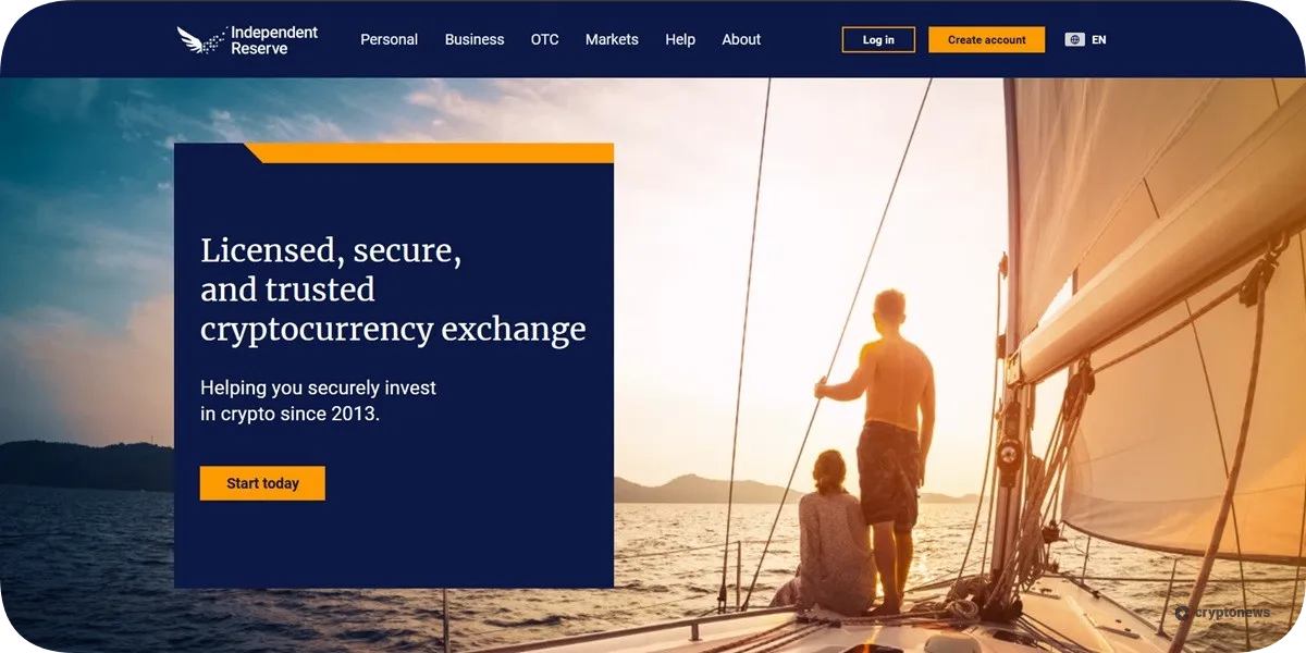 Independent Reserve homepage