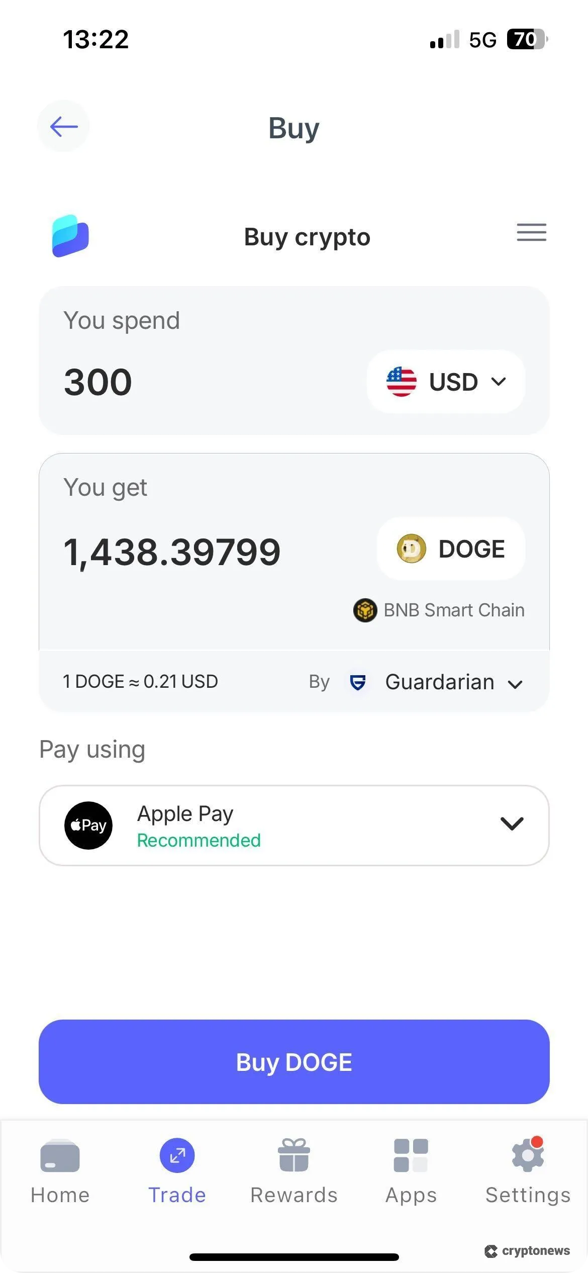 buy dogecoin with best wallet