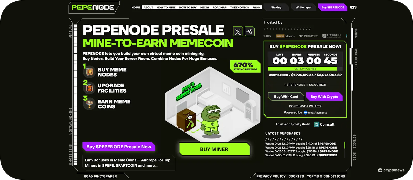 pepenode is a good alternative to lightchain AI