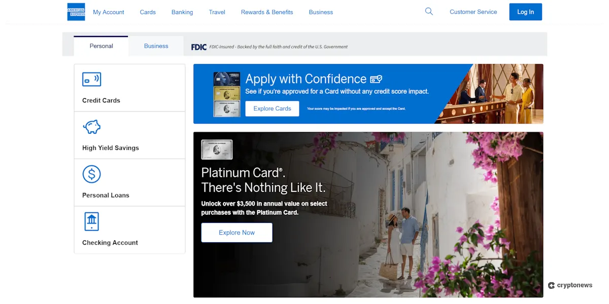 American Express Website