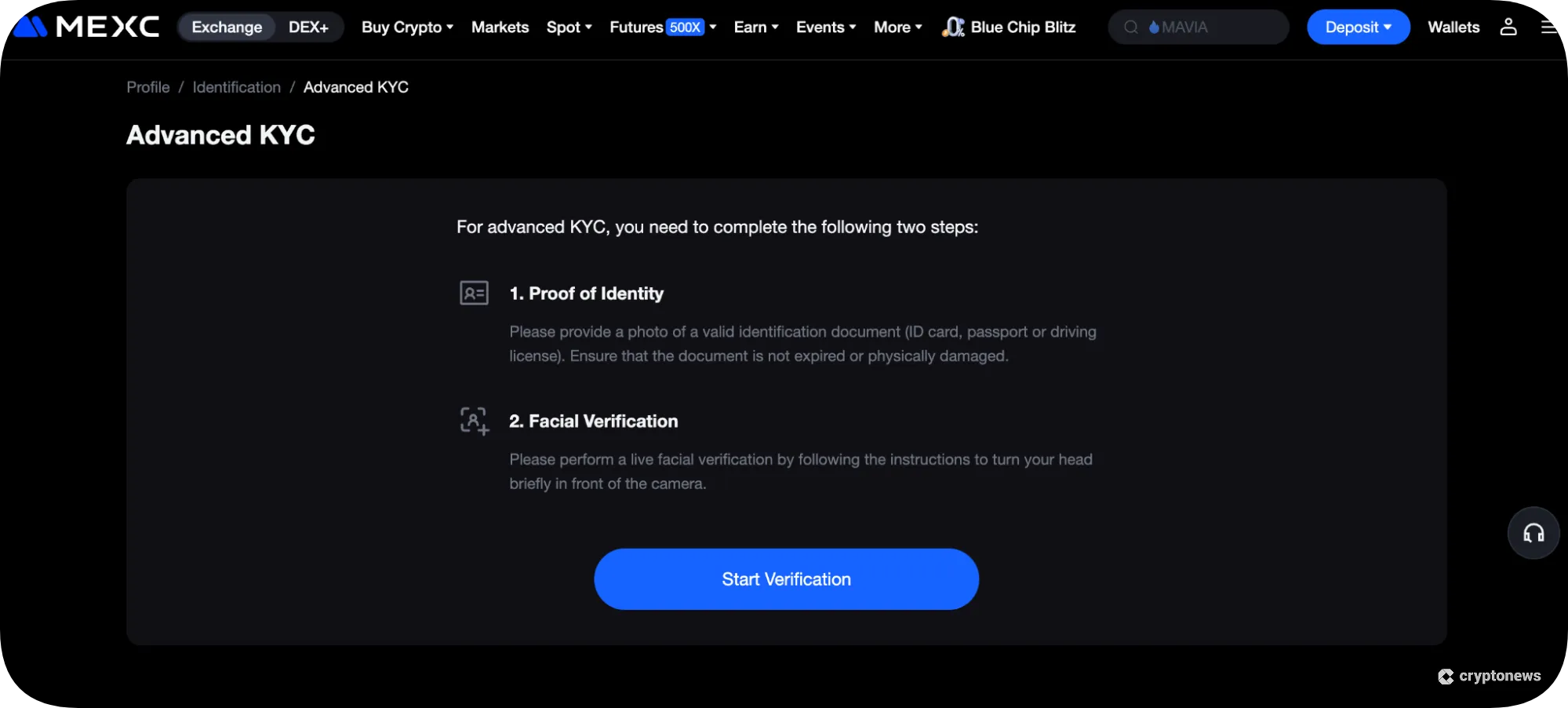 mexc kyc Verification