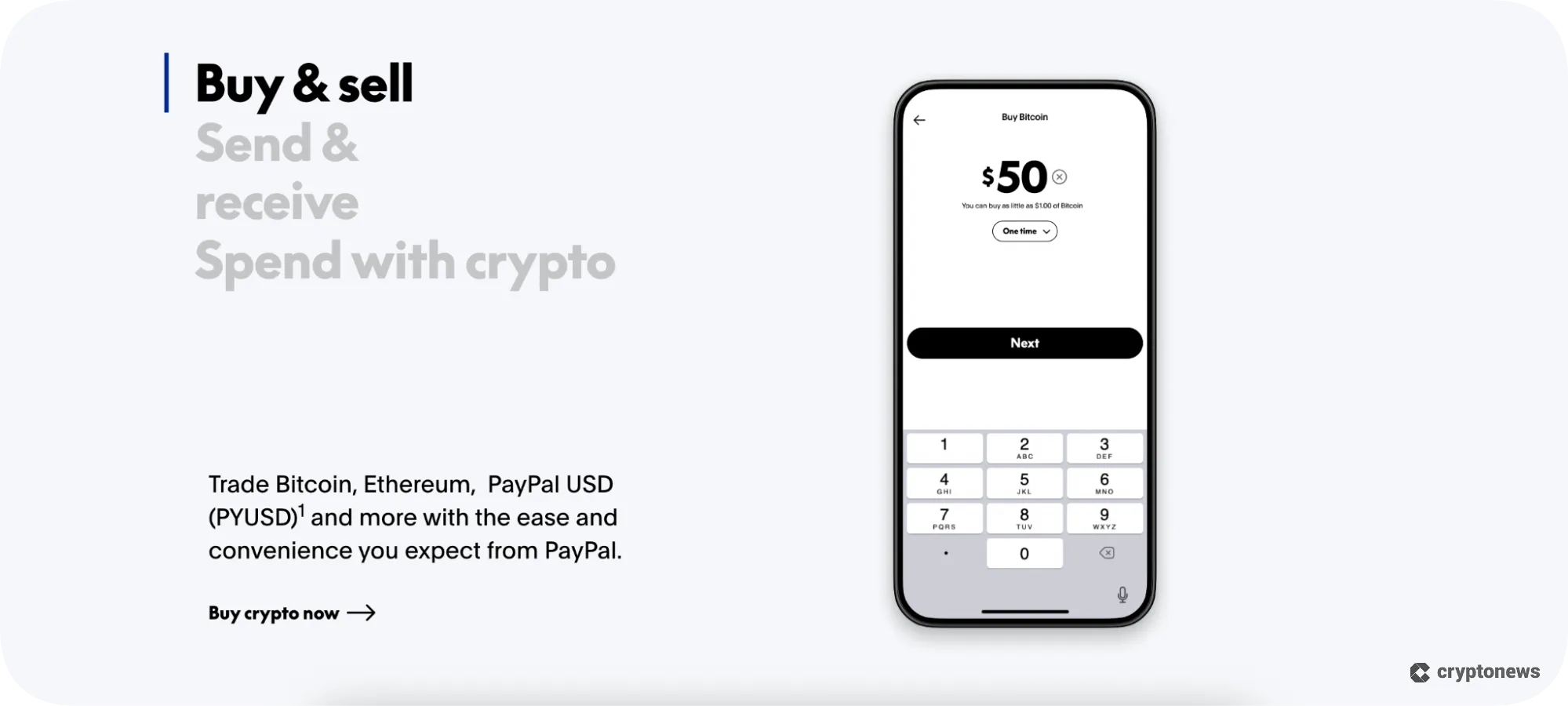 Buy and Sell Crypto PayPal