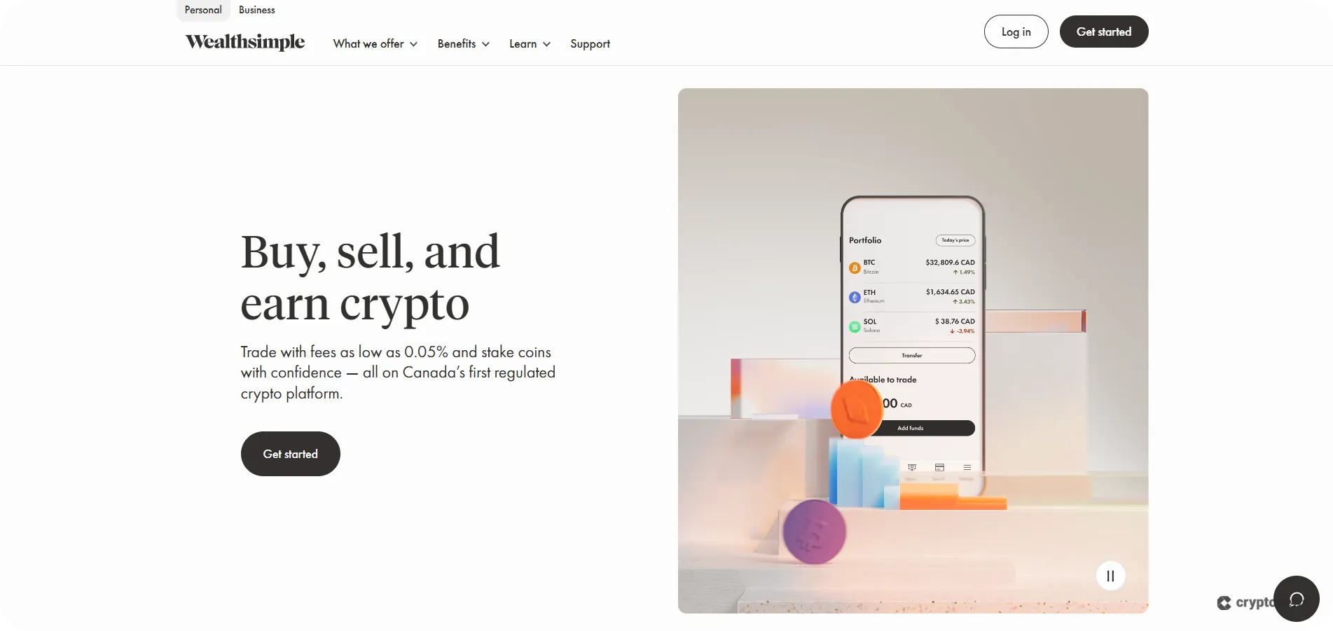 wealthsimple crypto spot exchange