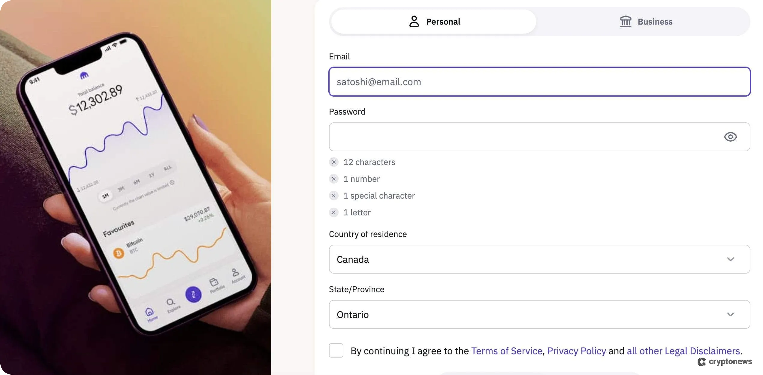 open a kraken canada account