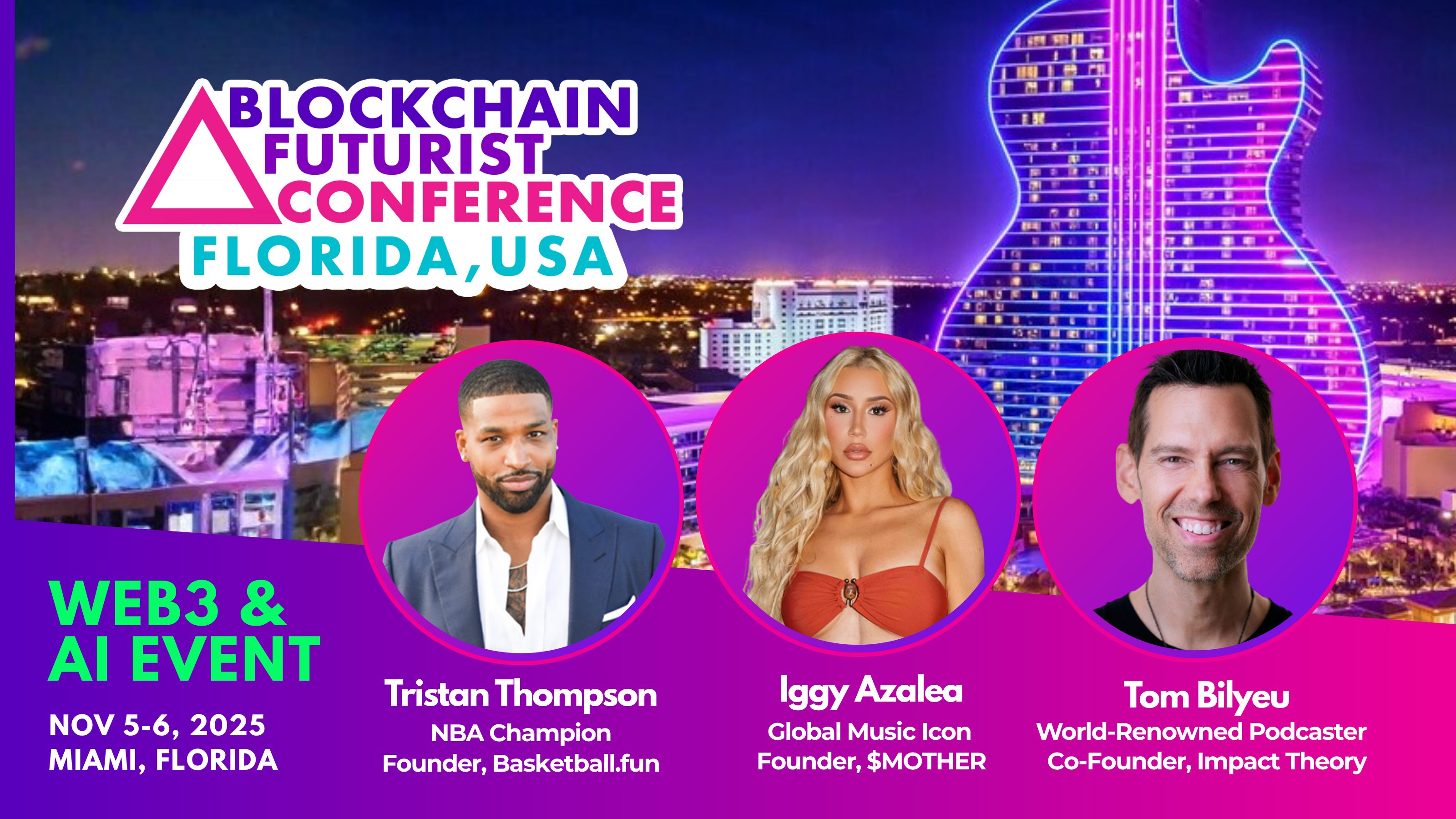 Blockchain Futurist Conference Florida 2025 starts November 5 with featured speakers