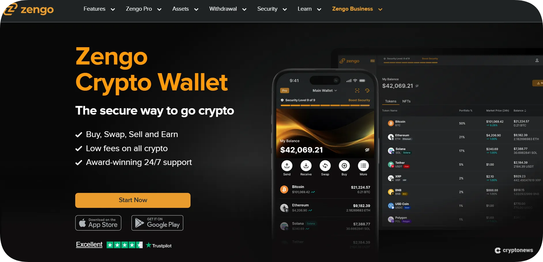 Zengo Best Crypto Hot Wallets for Bitcoin