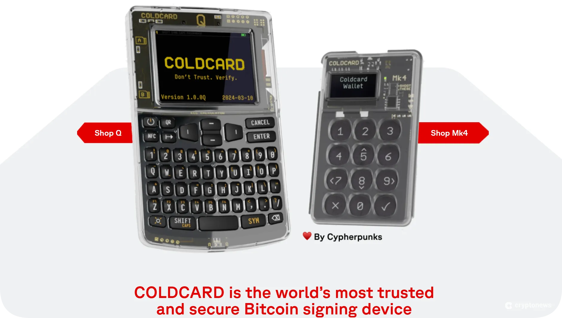 COLDCARD - Best Cold Wallet for Large Bitcoin Holdings