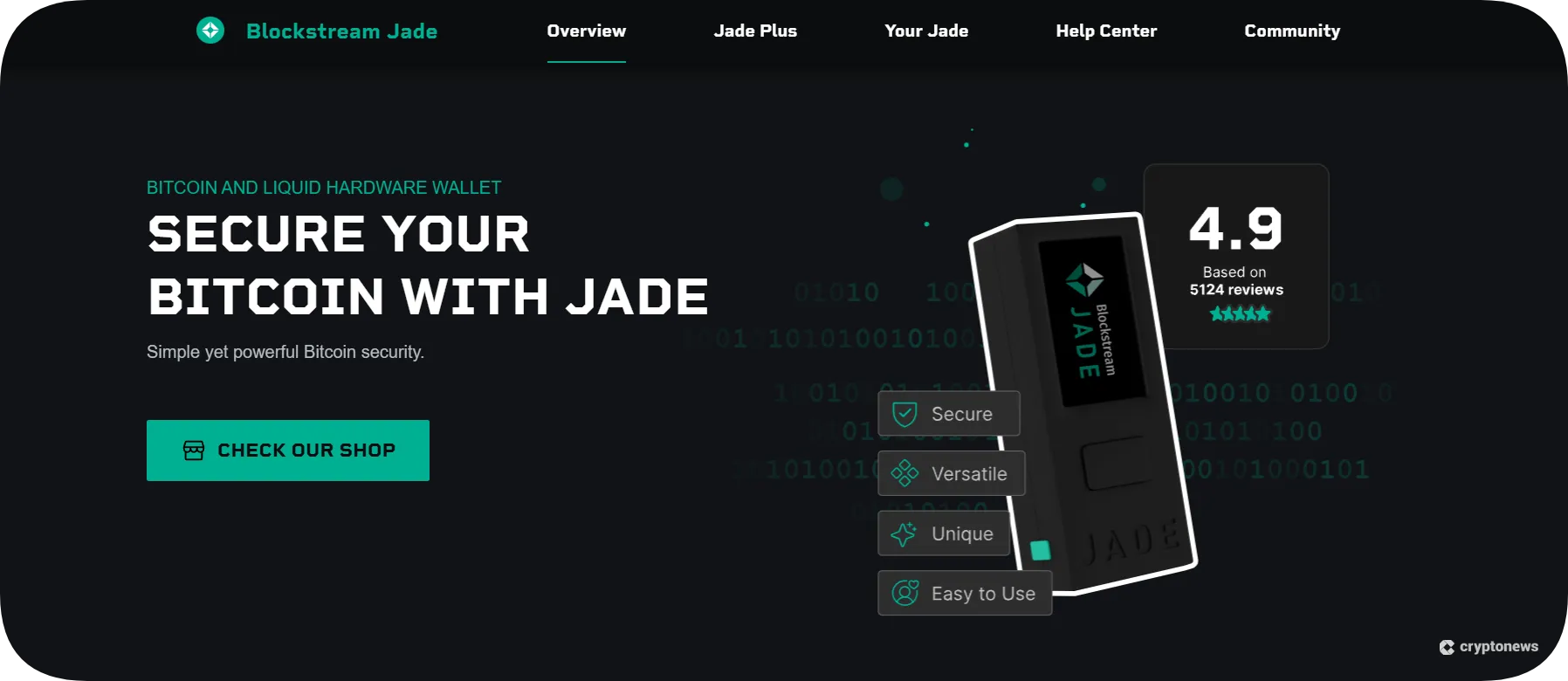 Blockstream Jade - Best Lightning Wallet for Advanced Users