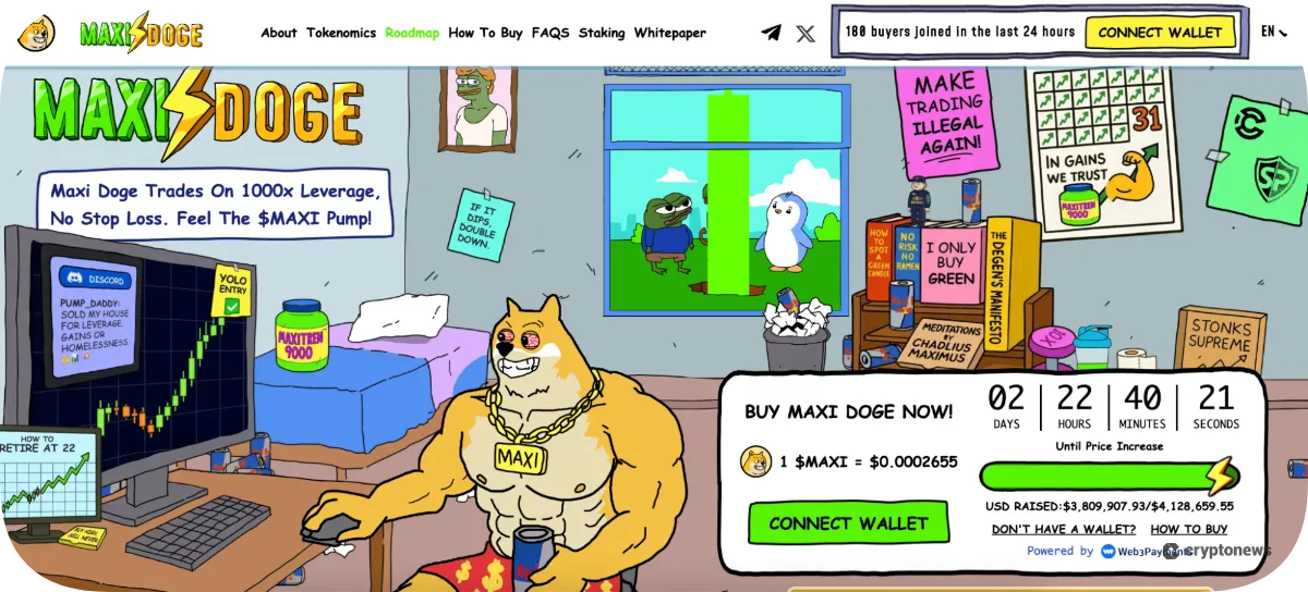 Maxidoge one of the top presales to watch