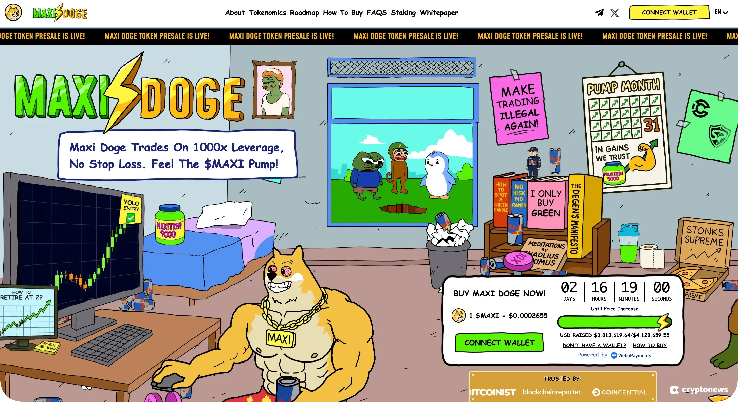 top dog meme coin is maxi doge