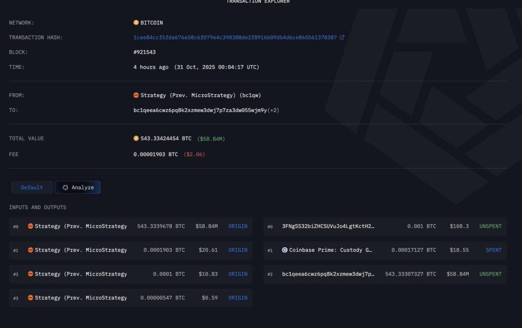 Saylor’s Strategy щойно перевела ,45 млрд BTC на нові гаманці – ліквідація чи реструктуризація? Saylor’s Strategy щойно перевела ,45 млрд BTC на нові гаманці – ліквідація чи реструктуризація?