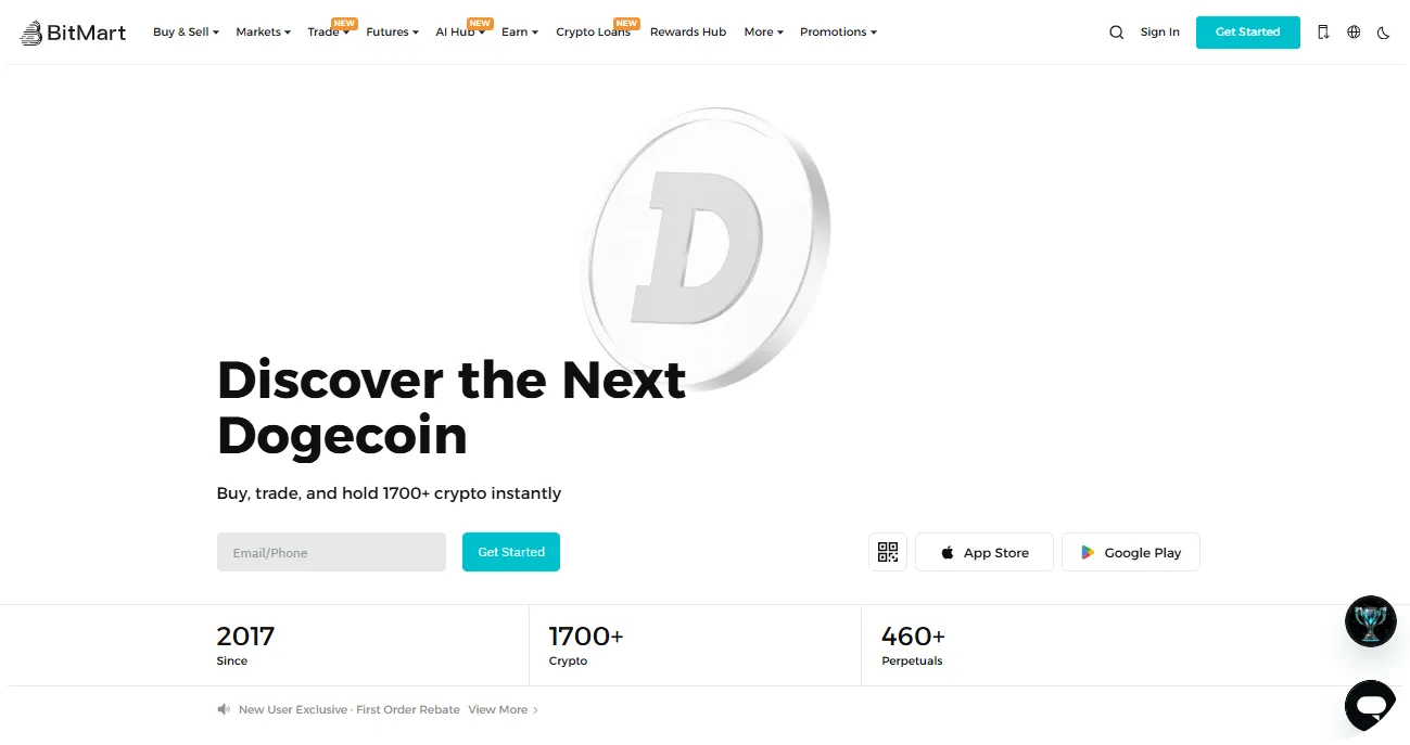 bitmart crypto exchange with most coins