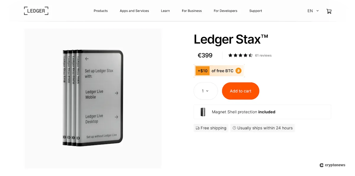 Ledger Stax Best Premium Hardware Wallet for Meme Coins