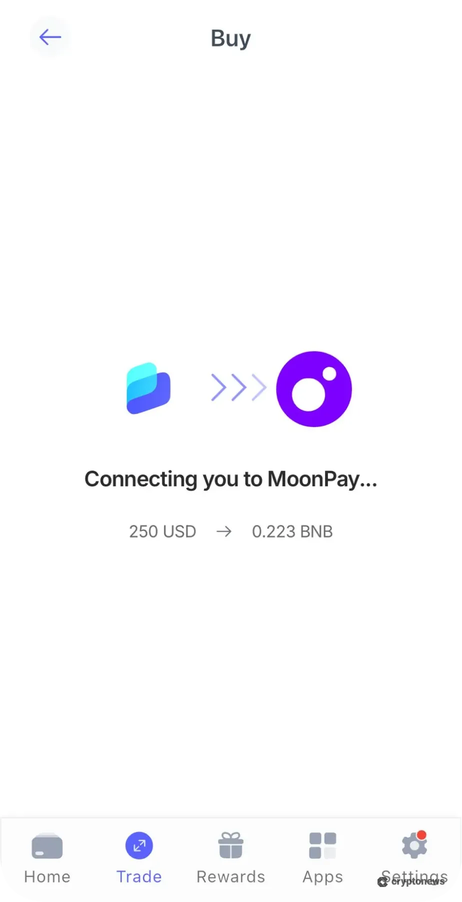 connect to moonpay