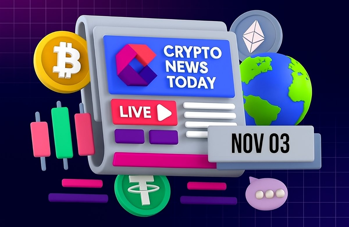 [LIVE] Crypto News Today: Latest Updates for Nov. 03, 2025 – AI Tokens Drag Market Lower as Crypto Pullback Deepens