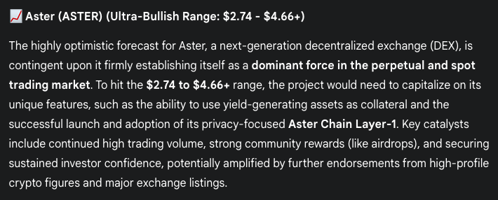 Gemini you predicted astr