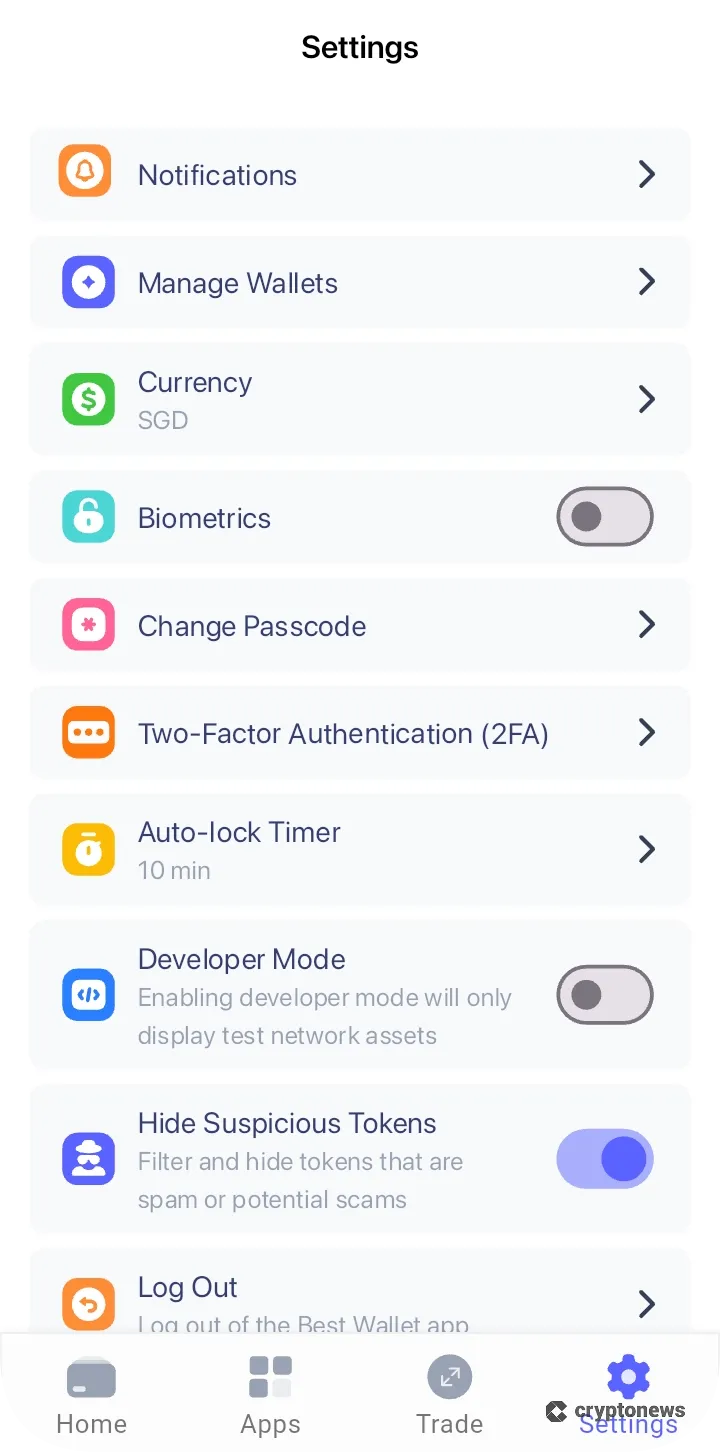 best wallet settings for buying eth with cc