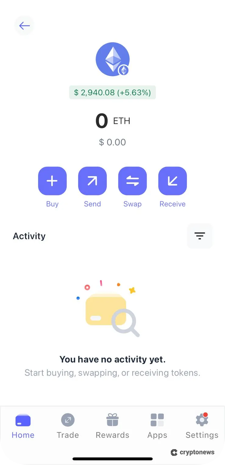 holding ethereum in your wallet