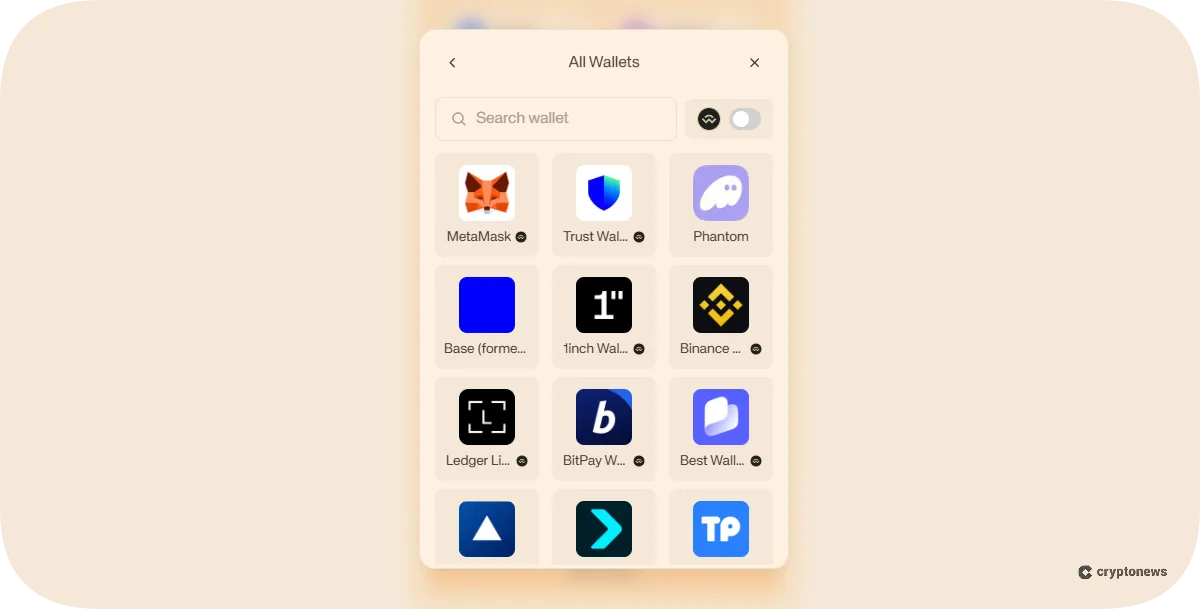 ionix chain connect wallet