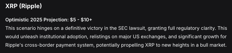 deepseek AI predicts xrp