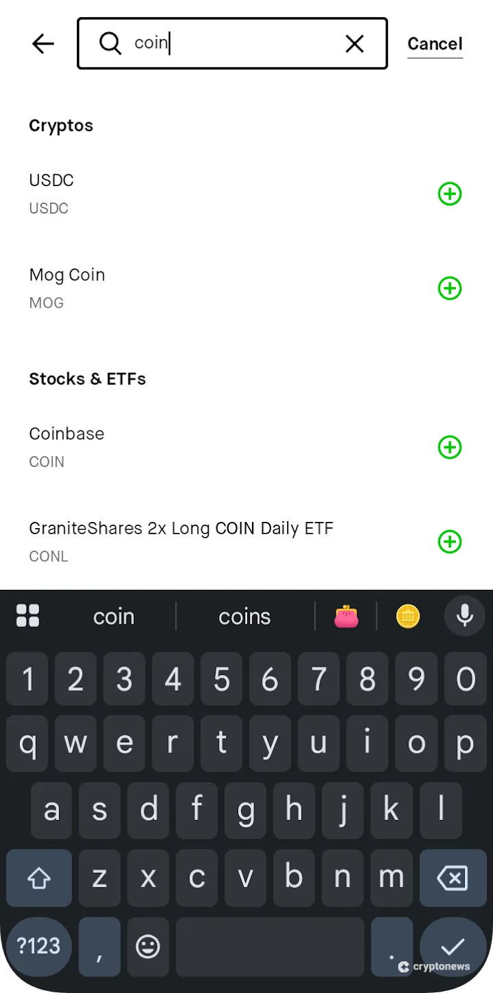 Search for a Crypto Stock