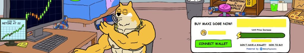 Maxi Doge presale website.
