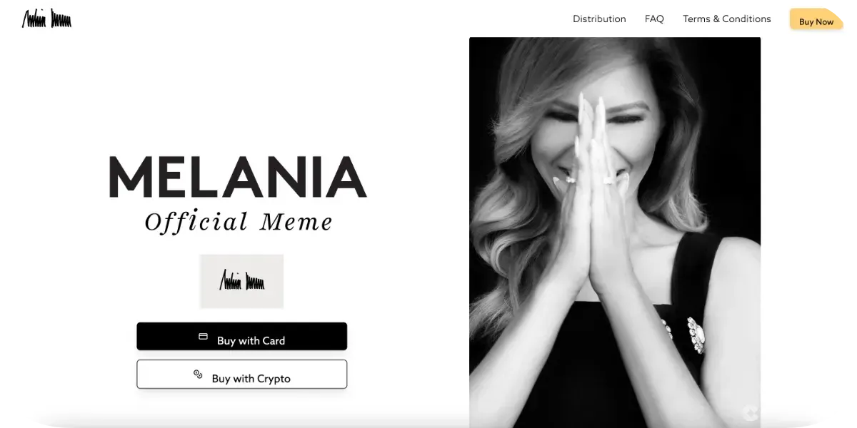 Melania Homepage