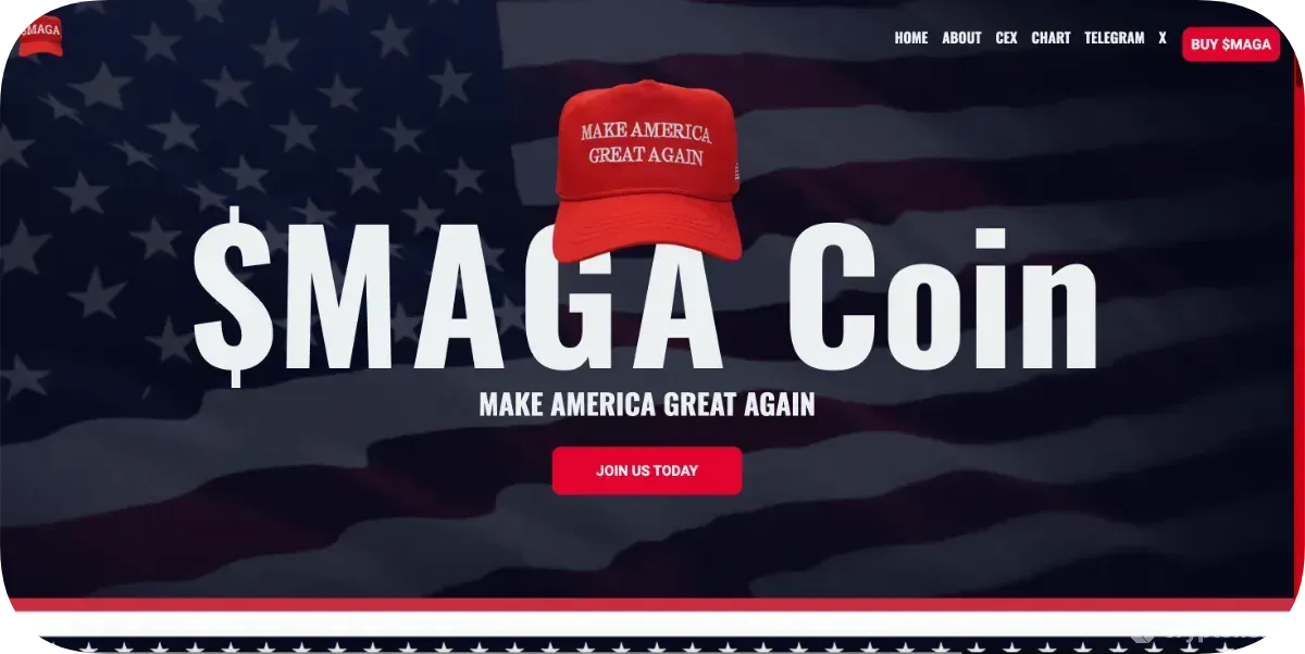 MAGA Hat homepage