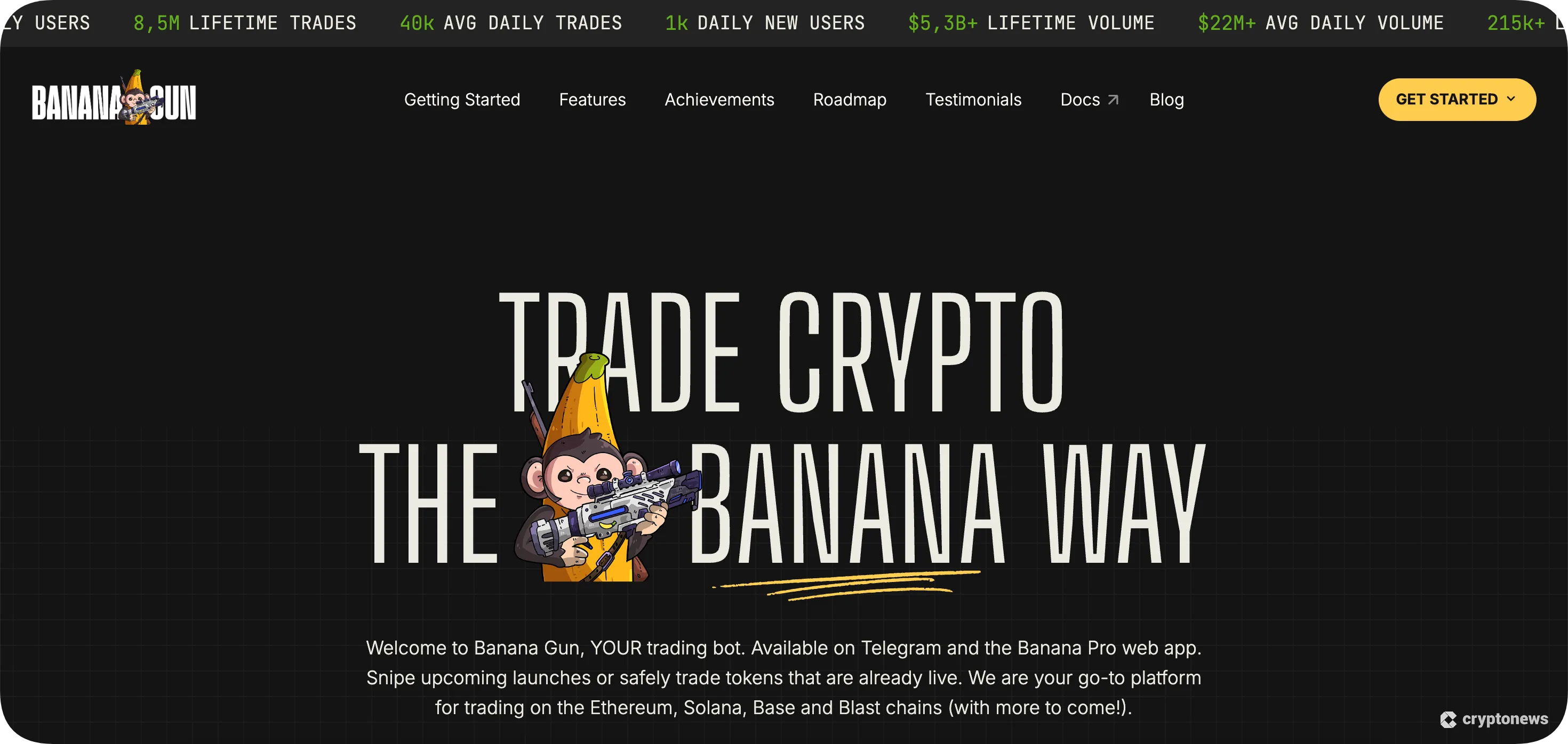 Banana Gun one of Top Solana Sniper Bots