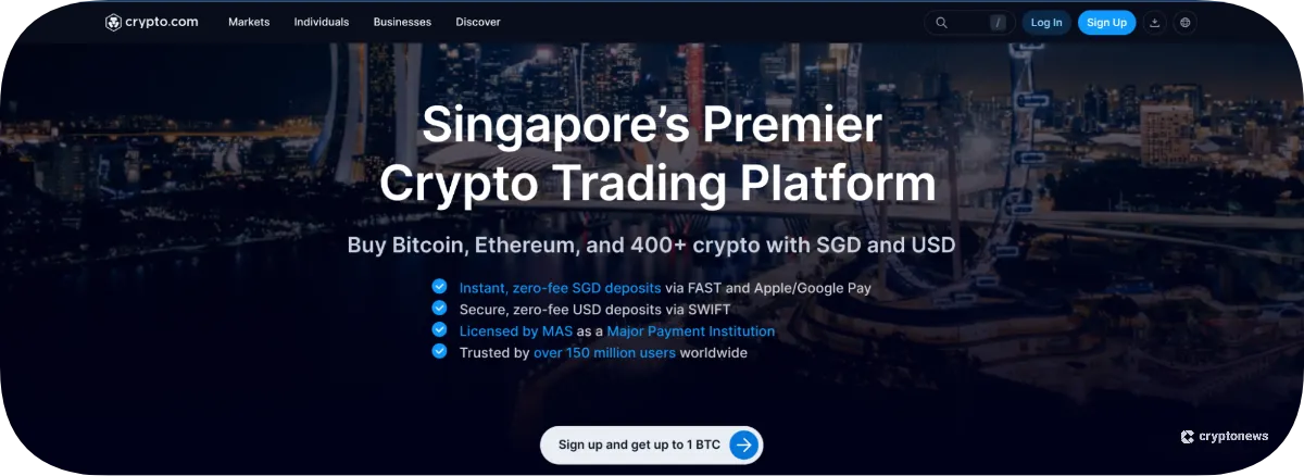 crypto.com homepage