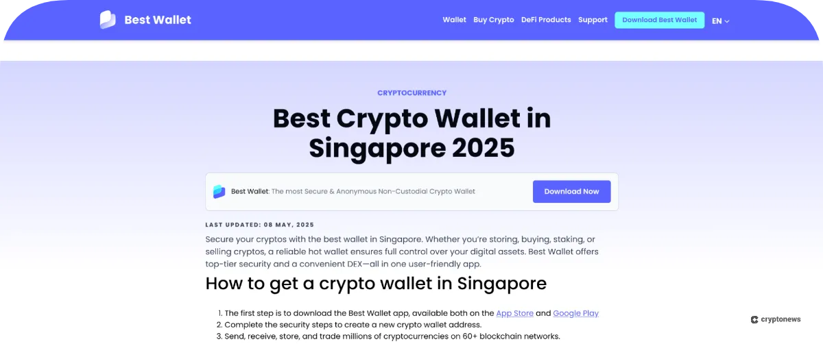 best wallet homepage