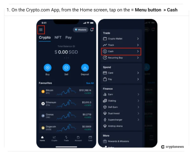 set up crypto account