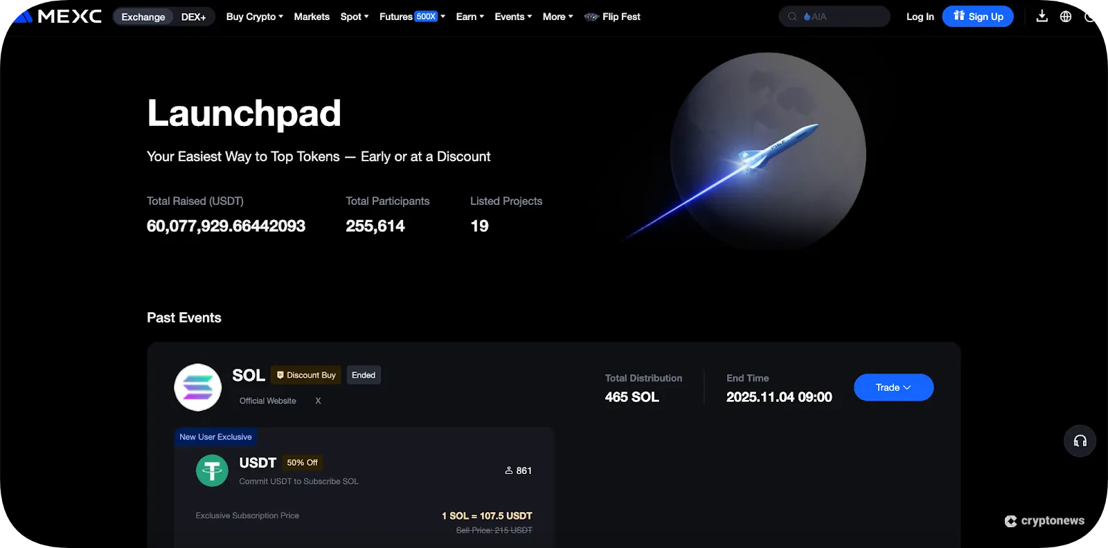 mexc launchpad