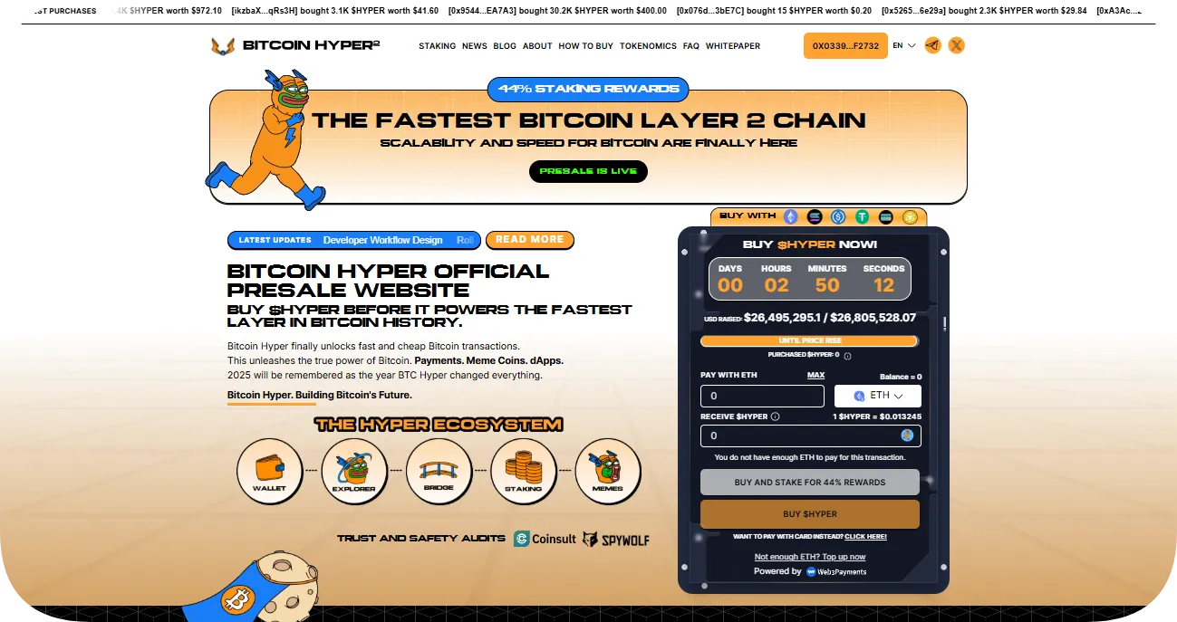 bitcoin hyper homepage