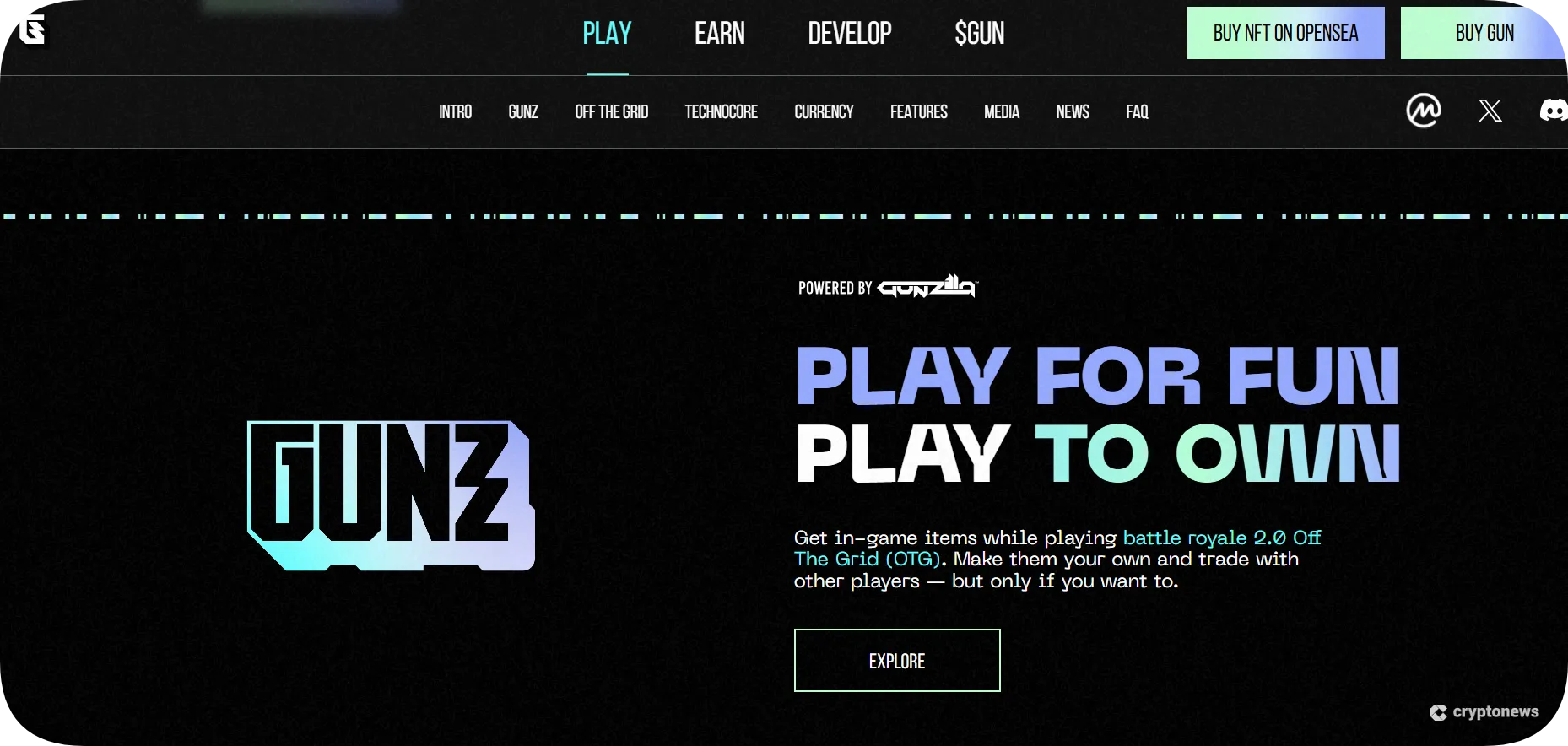 gunz battle royale crypto game