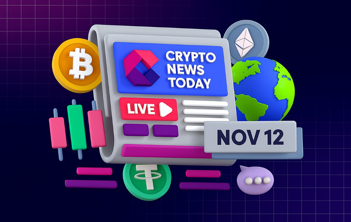 [LIVE] Crypto News Today: Latest Updates for Nov. 12, 2025 – Crypto Market Slumps as AI Tokens Lead 6% Sector Drop; Bitcoin Dips Below $104K