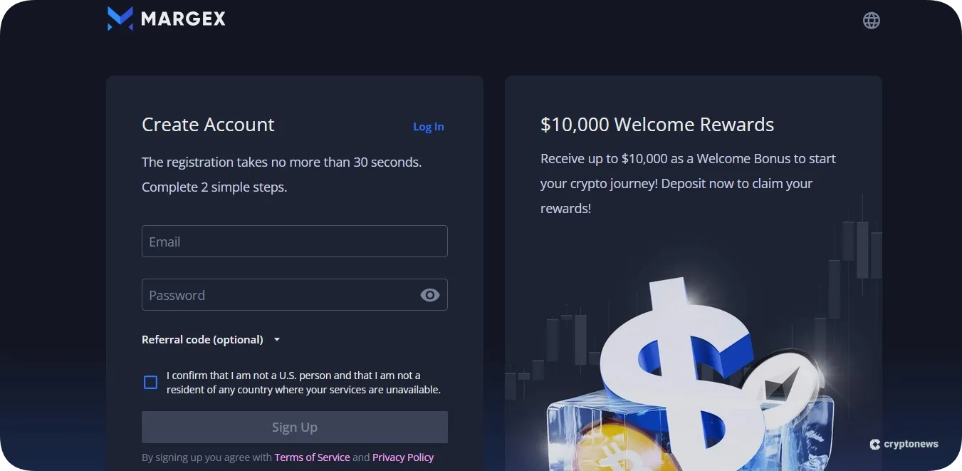 margex welcome bonus