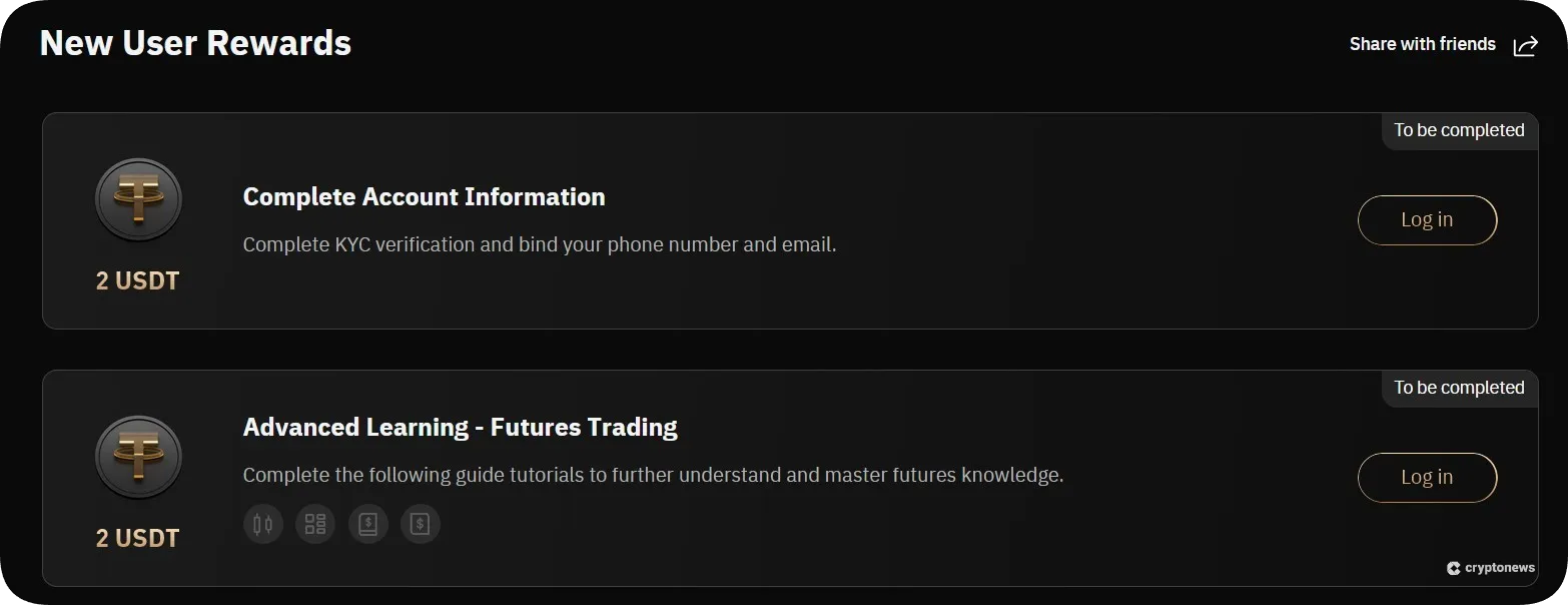 kcex new user rewards