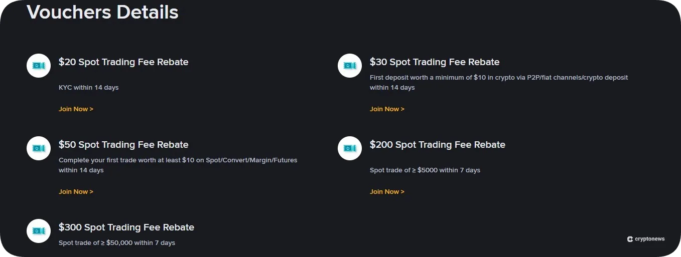 binance welcome bonus