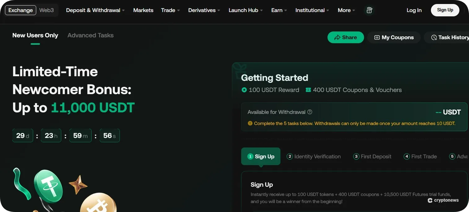 kucoin newcomer bonus