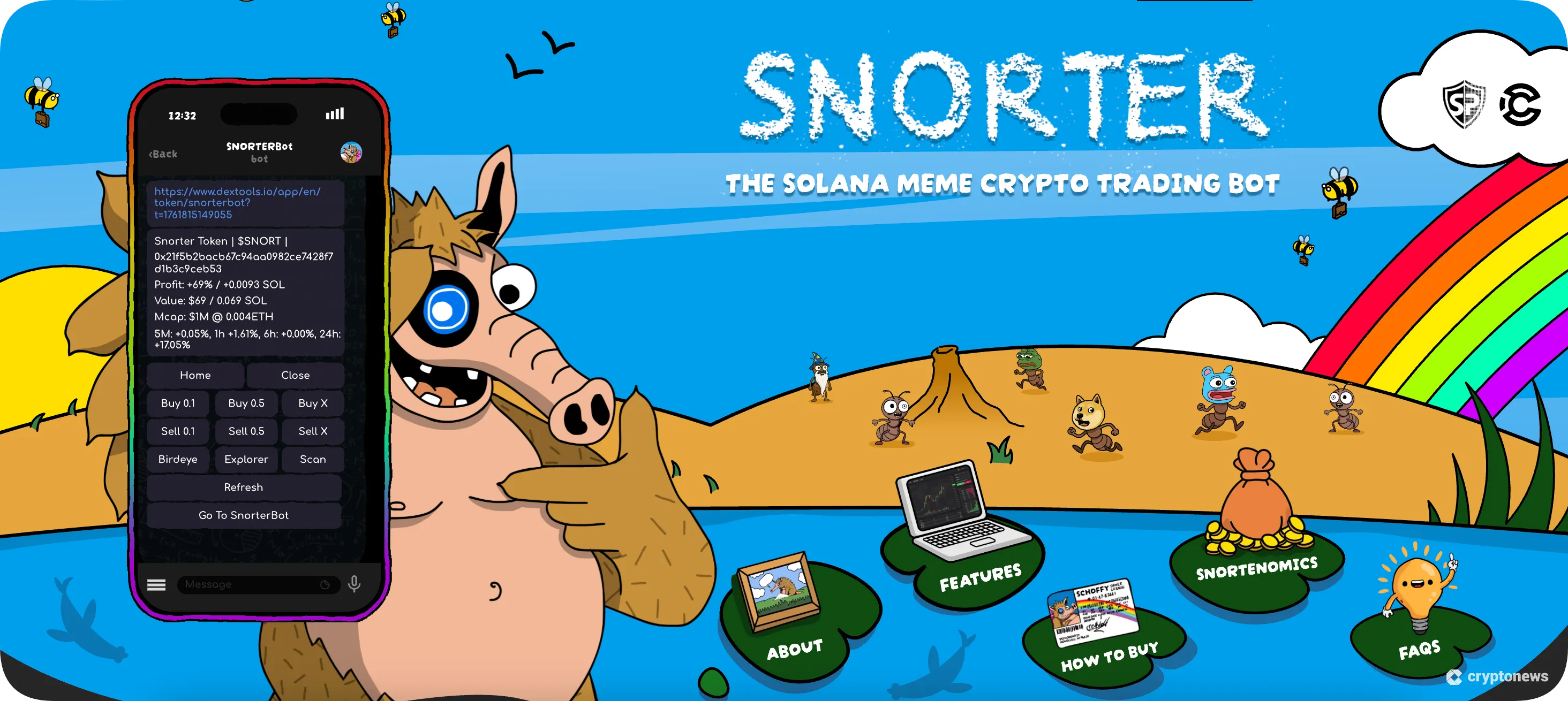snorter bot homepage