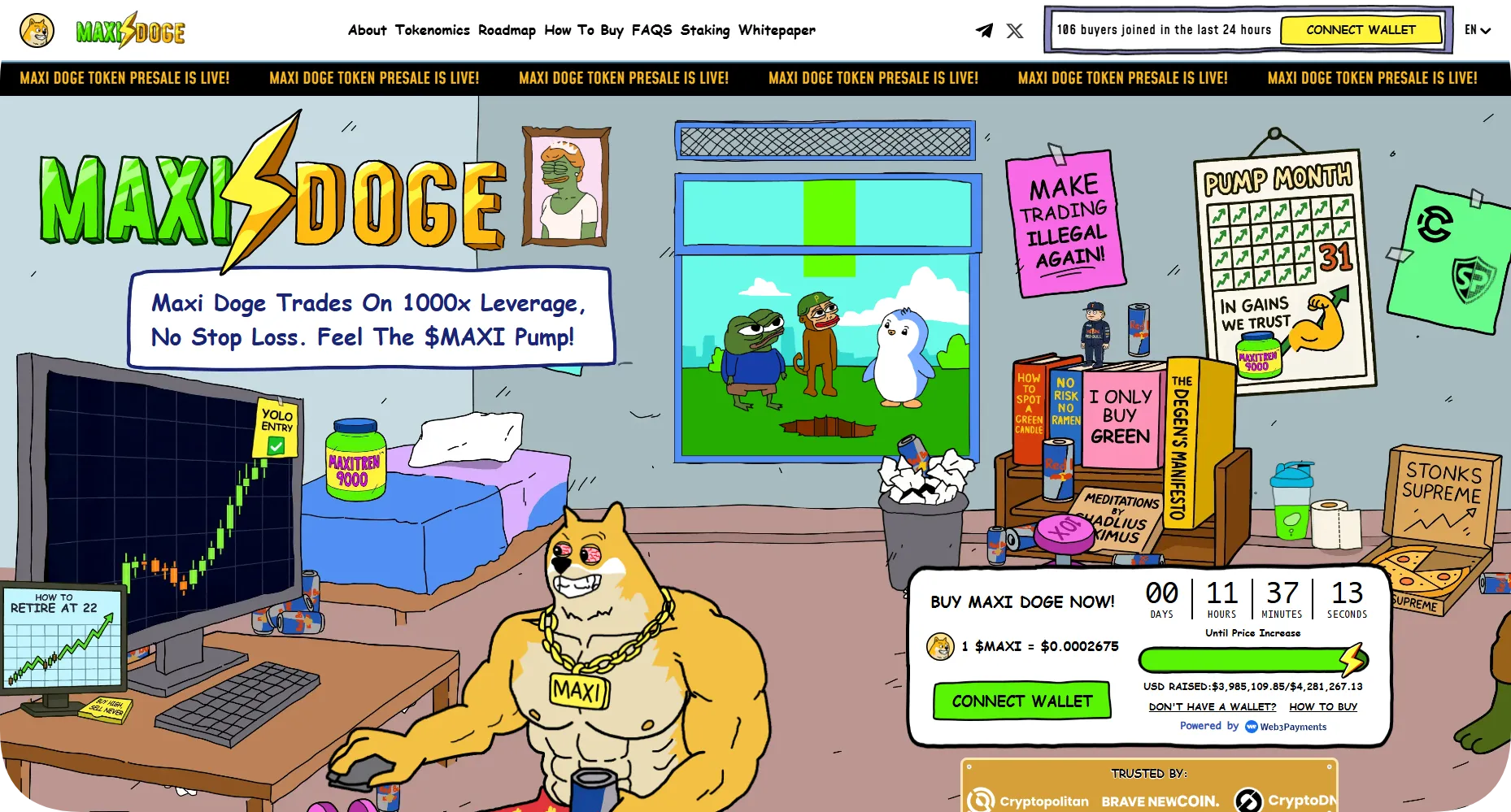 maxi doge is one of the the best meme coin presale in 2025