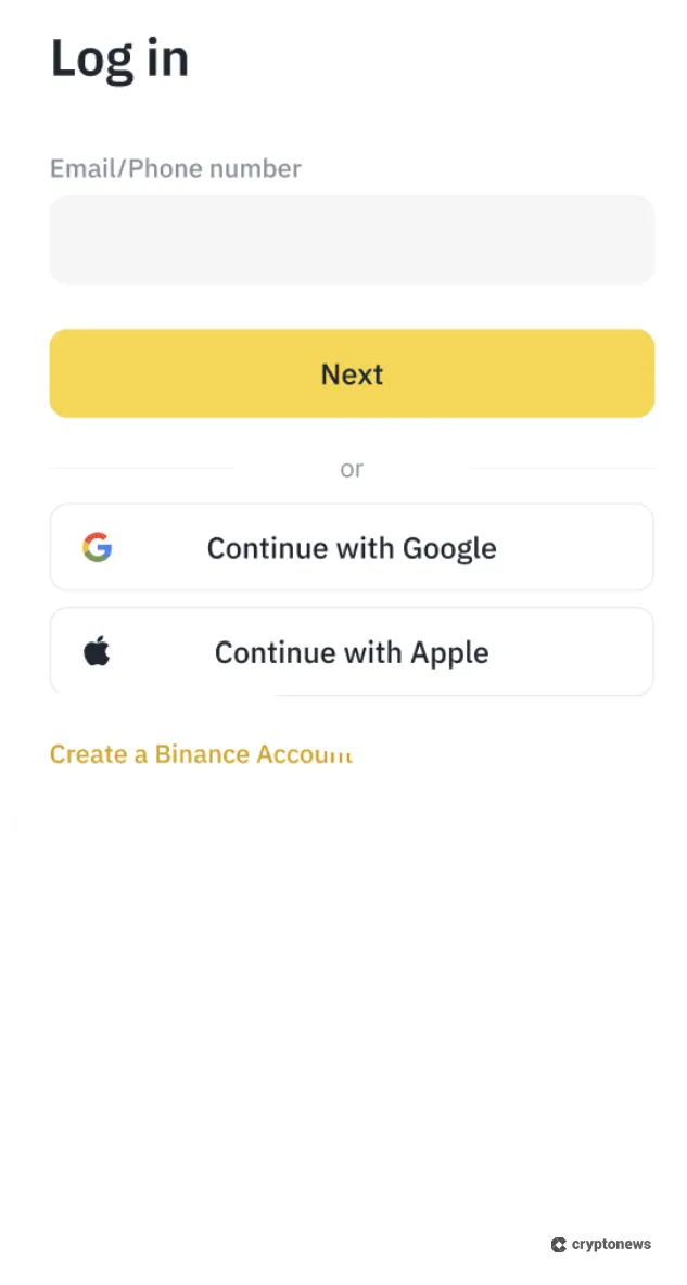 Create a Binance Account