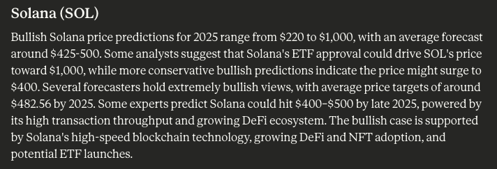 claude ai predicts sol