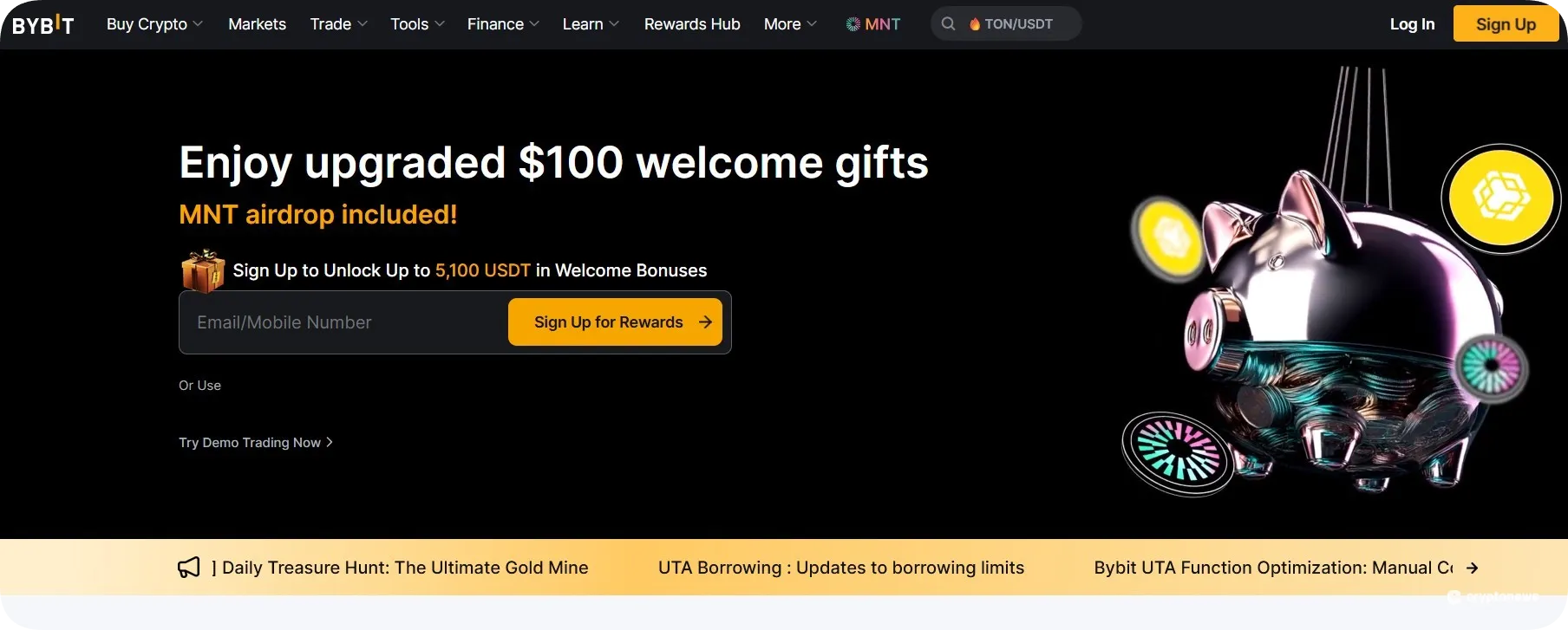 bybit, buy crypto with prepaid mastercard