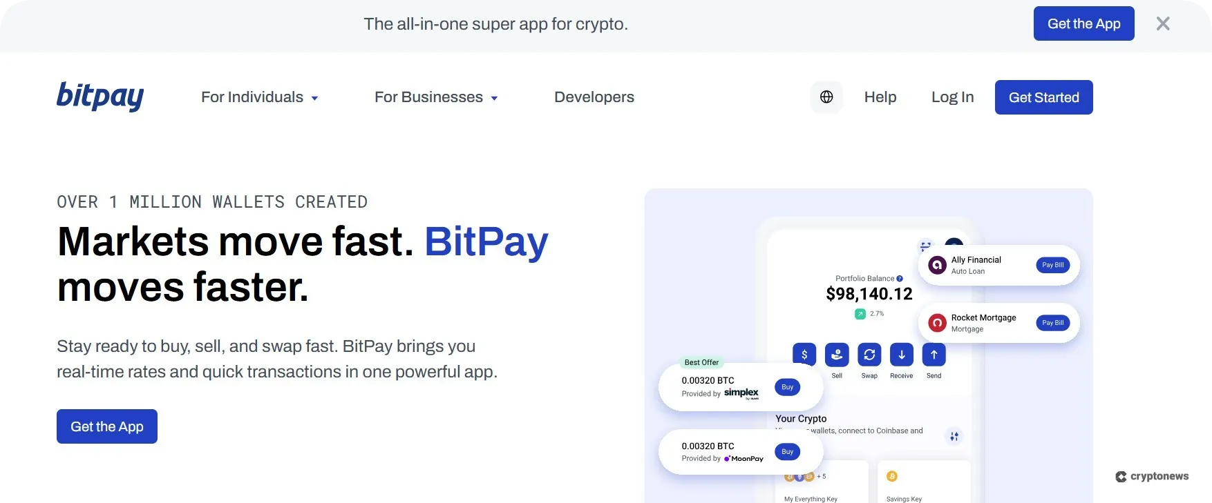 bitpay, fiat on-ramp for crypto purchases with prepaid cards
