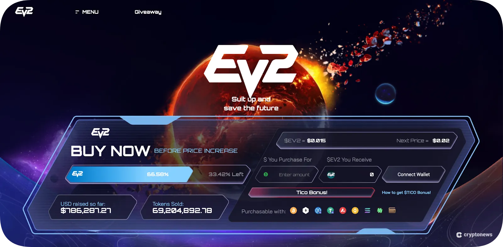 Earth Version 2 website