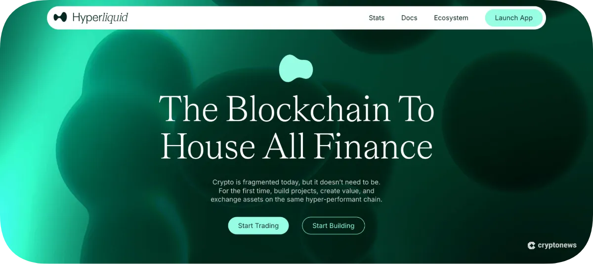 hyperliquid blockchain to house all finance
