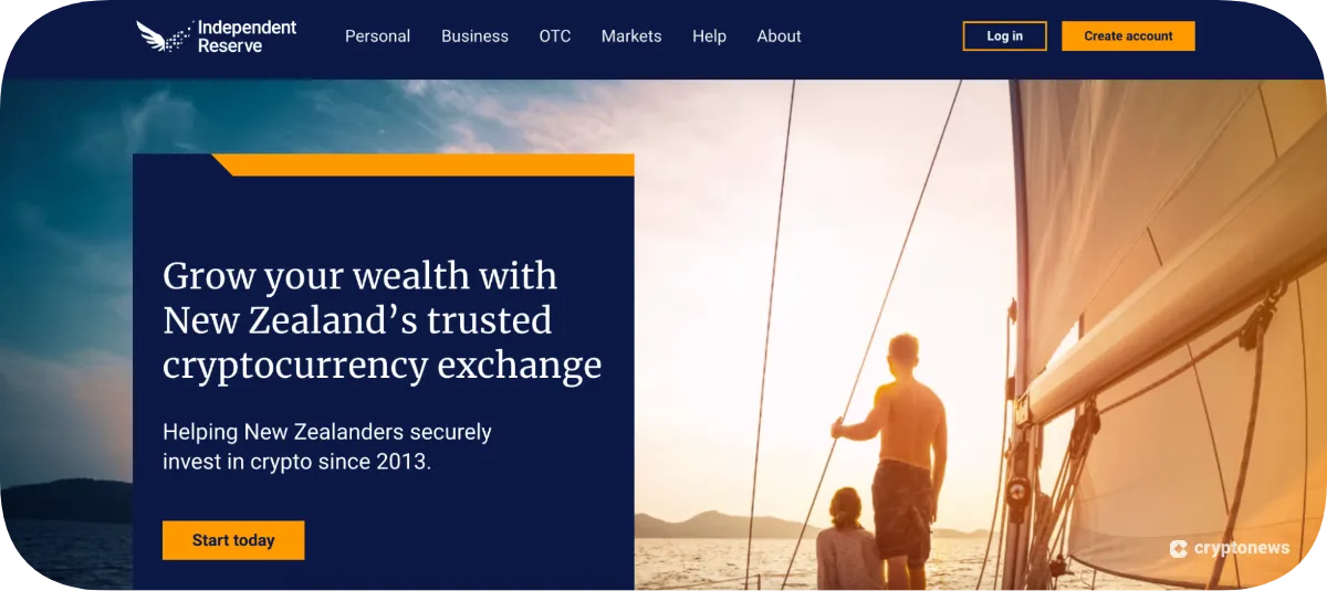 Independent Reserve website